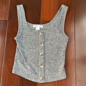 Gray Crop Top - Size Small